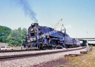 May 1972 - Loading Coal on Reading Steam Engine 2102 at Bay View Yard on B&O