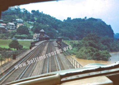 June 1949 - Harpers Ferry, WV from Cab of B&O Diesel