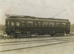 Washington Baltimore & Annapolis electric railroad (Baltimore Sun files, 1910)