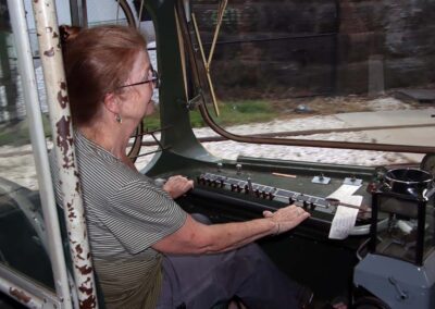 Penny takes PCC No. 7407 for a spin.