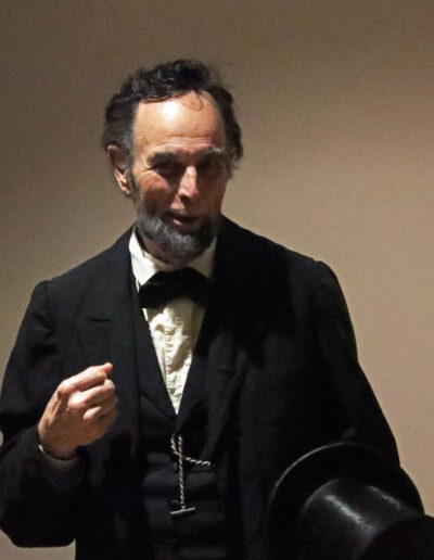Fritz Klein, a nationally-known Lincoln impersonator and founder of the educational Lincoln Institute of Springfield, Ill