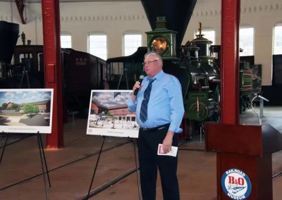 Baltimore Chapter President Garry Pace, Assistant Director of Rail Operations of the B&O Railroad Museum thanked every for attending.