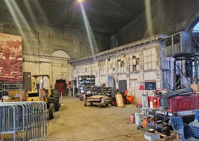 Everything from platform line rails to Polar Express books and bells will be relocated when reconstruction gets underway.
