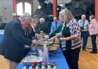Patty and Joe Maloney traveled the furthest of anyone present, coming to the banquet from their home in Williamsburg, Va., for the event.